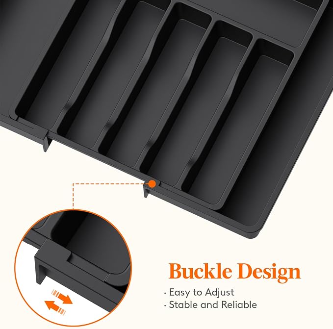 Lifewit Silverware Drawer Organizer and Utensil Organizer Set, Expandable - Image 4