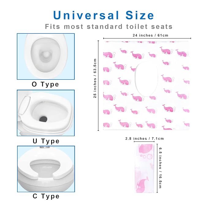 21 Pack Toilet Seat Covers Disposable, Extra Large Disposable Toilet Seat Covers - Image 4