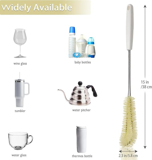 2-Pack 16 inches Long Handle Bottle Cleaning Brushes - Image 2