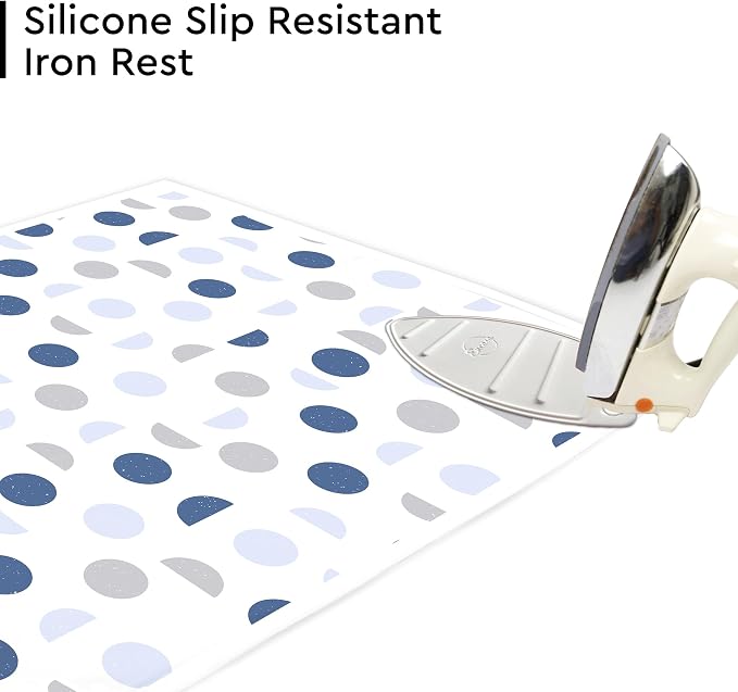 Encasa XO Ironing Mat/Pad with 3mm Padding & Silicone Iron Rest - Image 2