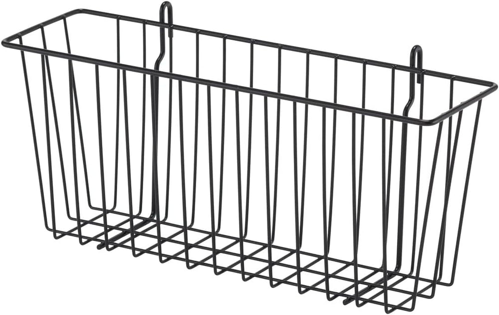 TRINITY 15-Inch Metal Hanging Basket to Use With Shelf Units and Storage Rack...