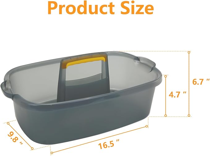 Cleaning Caddy Organizer with Handle, Storage Basket/Totes Portable - Image 2