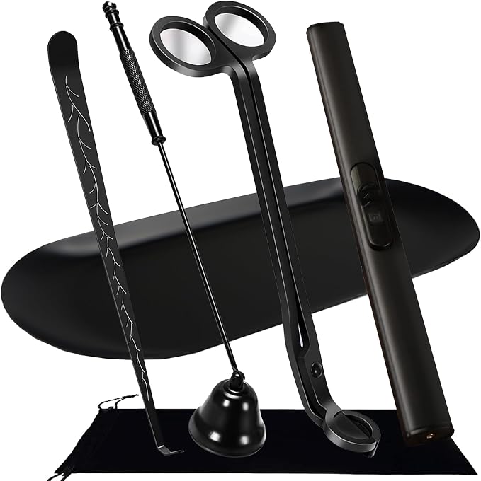 5 IN 1 Candle Wick Trimmer, Electric Candle Lighter Rechargeable, Candle Snuffer by STATABSTA