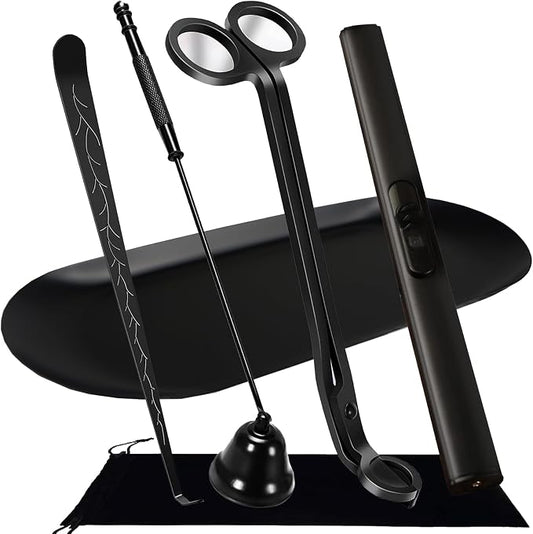5 IN 1 Candle Wick Trimmer, Electric Candle Lighter Rechargeable, Candle Snuffer by STATABSTA