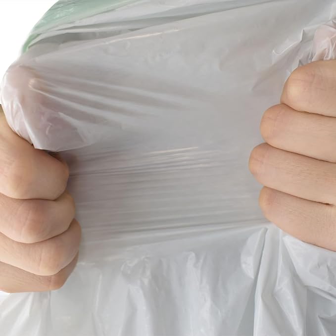 TYPLASTICS 300 Count 13 Gallon Tall Kitchen Drawstring Trash Bags, GRS Compliant - Image 4