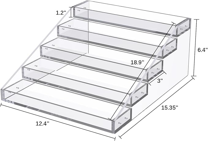 PMMASTO Widen Tiered Spice Rack, Seasoning Organizer, Kitchen Organization and - Image 4