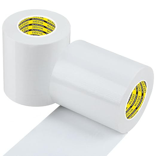 2Pack Duct Tape Heavy Duty Single Sided, Strong Adhesive High Strength by MILEQEE