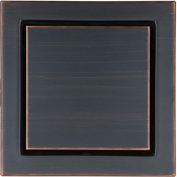 RANDOM Oil Rubbed Bronze Shower Drain Square - Image 9