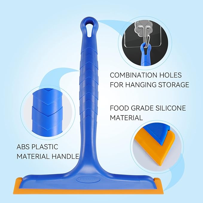Shower Squeegee for Glass Doors, Bathroom Squeegee for Shower, Window Squeegee - Image 4
