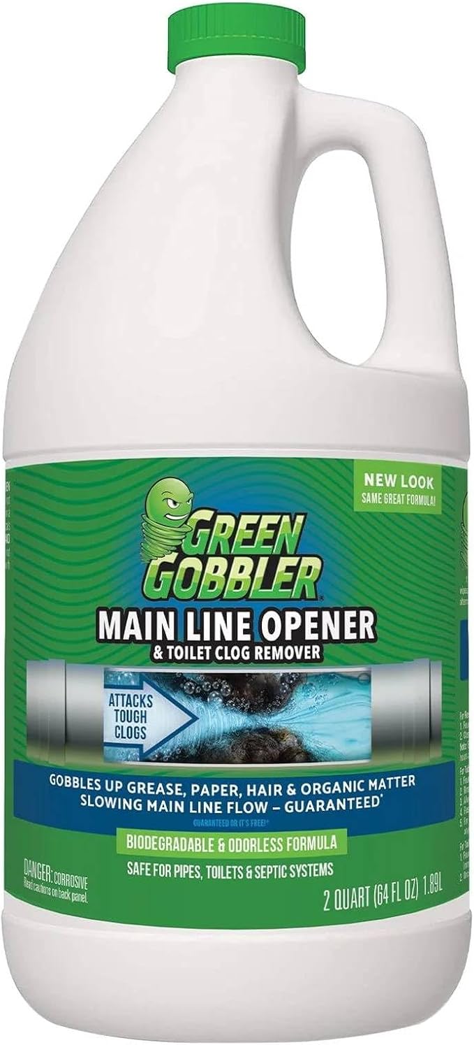 Green Gobbler Ultimate Main Drain Opener | Drain cleaner Hair Clog Remover | by GreenGobbler