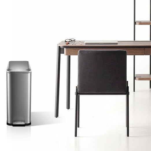 13.2 Gallon / 50L Kitchen Trash Can, Slim Stainless Steel Garbage Can - Image 6