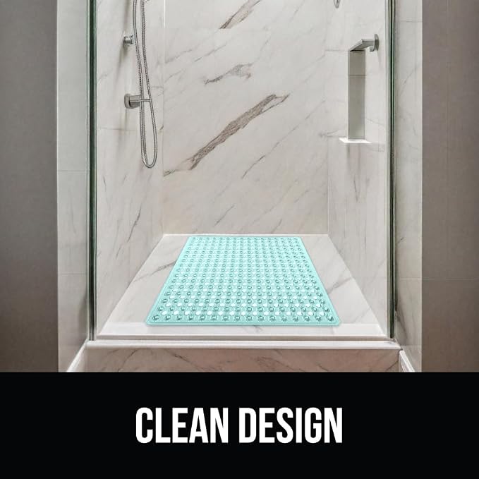 GORILLA GRIP Patented Square Shower Stall Mat, Small Bathtub Floor Mats - Image 8