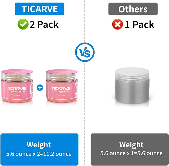 TICARVE 2Pack Cleaning Gel Car Putty Car Clean Putty Gel Auto Tools Car - Image 9