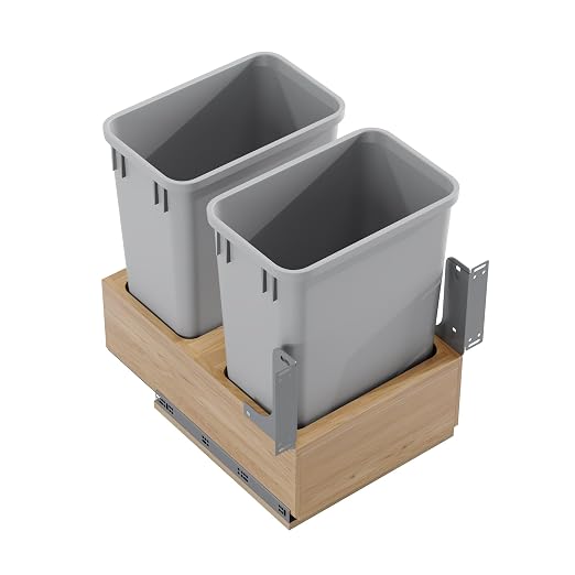 Dowell B18/B21 Wood Base Wastebasket Pullout - Image 5