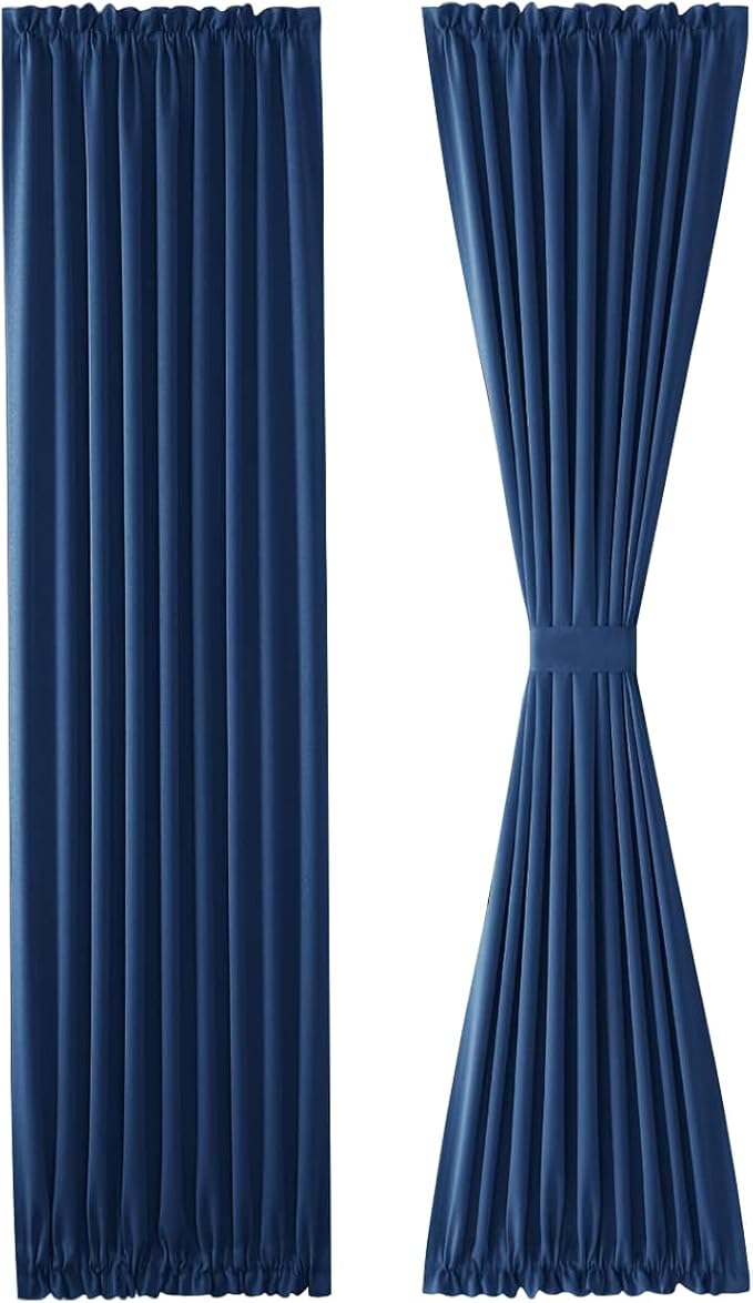 DWCN French Door Curtains – Rod Pocket Thermal Blackout Curtain - Image 7