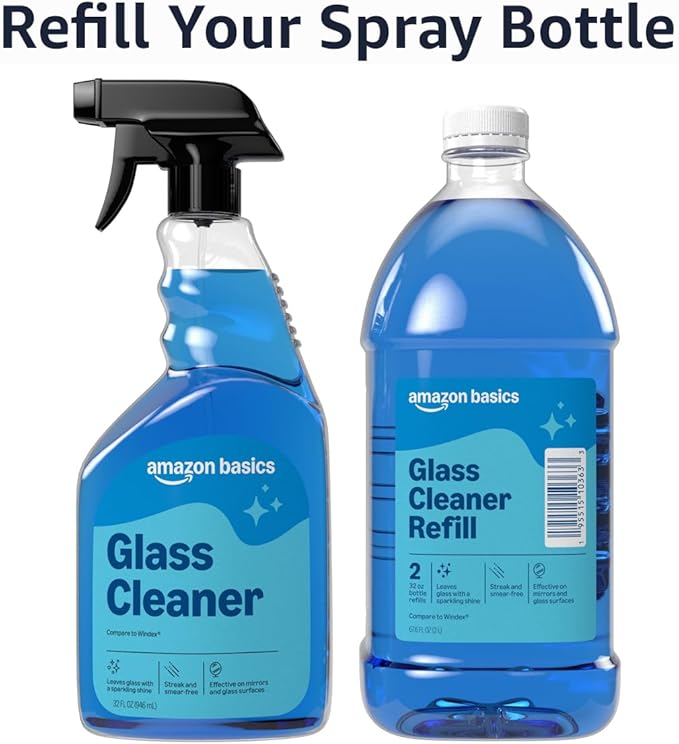 Amazon Basics Glass Cleaner Refill 67.6 Fl Oz - Image 3