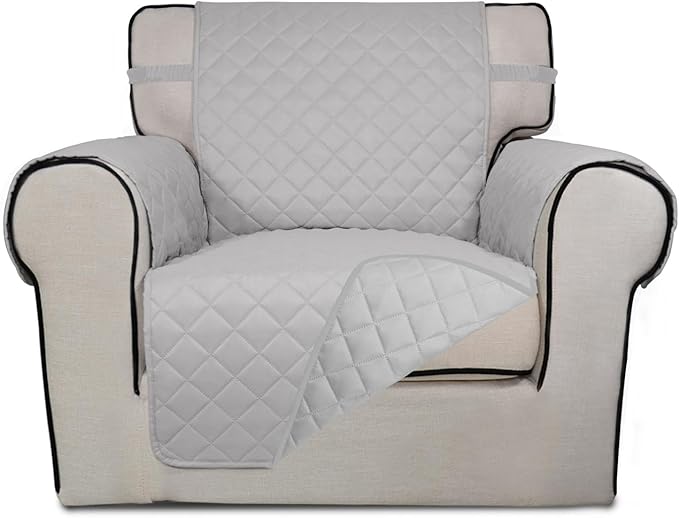 PureFit Reversible Quilted Sofa Cover, Water Resistant Slipcover Furniture by PureFit