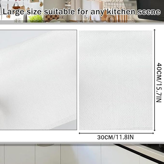 100 Count Disposable Cleaning Towels and Dish Cloths, Super Absorbent Dishcloths - Image 2