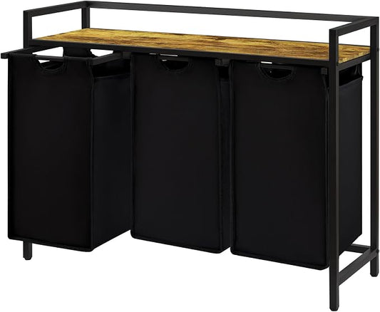 Lifewit Laundry Hamper 3 Section, 120L Pull out Laundry Clothes Basket Organizer by Lifewit