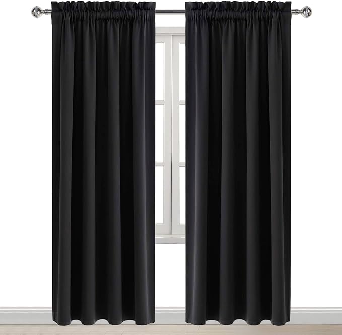 DWCN Blackout Curtains Room Darkening Thermal Insulated Bedroom Curtains Window - Image 8
