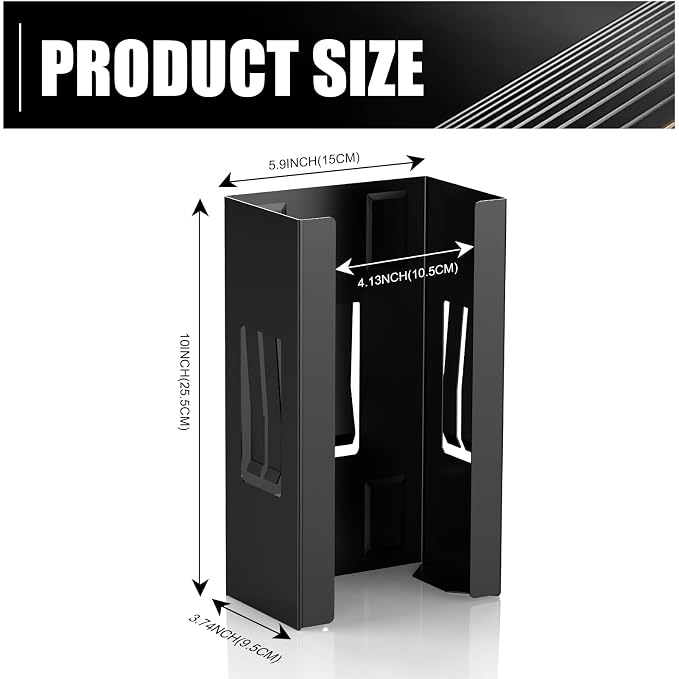 Magnetic Glove Box Holder, Disposable Glove Dispenser Wall Mount, Metal Glove - Image 2