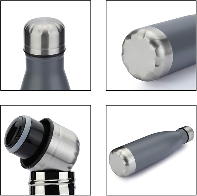 MEWAY 17oz Sport Water Bottle 8 Pack Vacuum Insulated Stainless Steel - Image 6