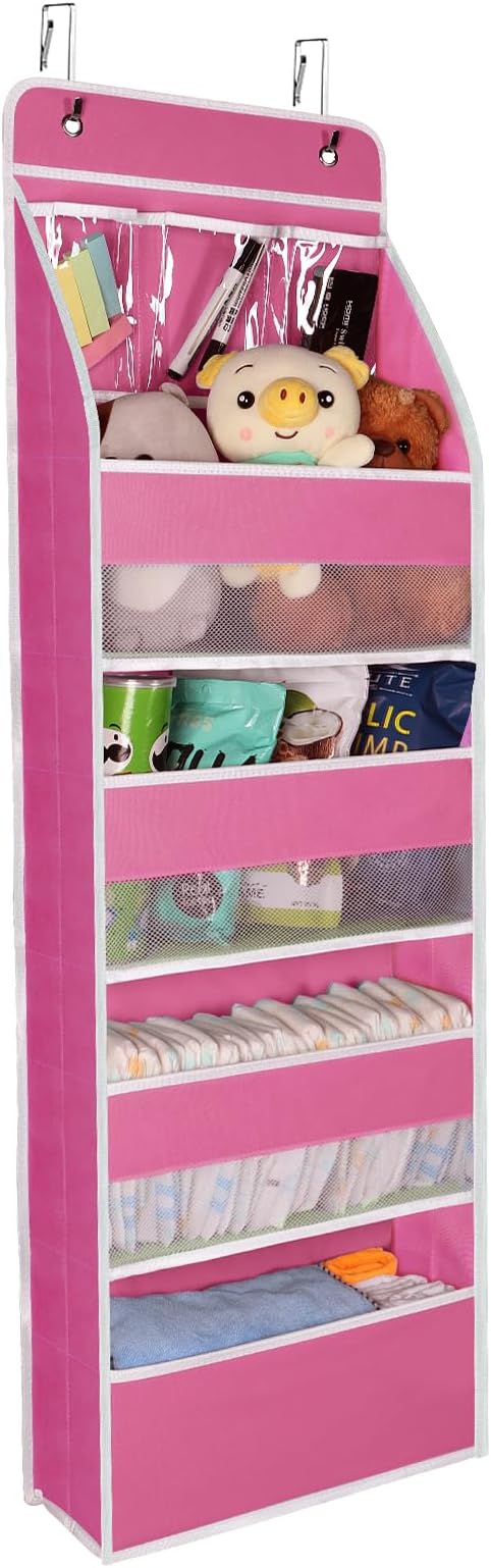 Univivi 5-Shelf Fabric Door Storage Over Door Hanging Organizer by Univivi