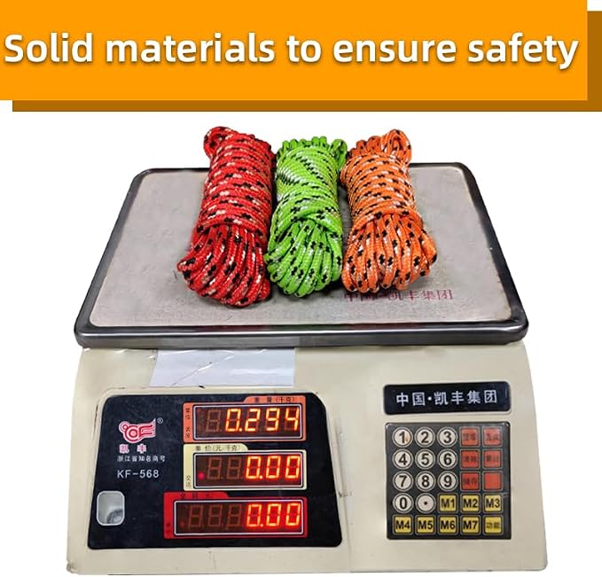 Diamond Braided Polypropylene Rope Nylon Rope Mix Thick Heavy Duty Ropes 1/4 - Image 4