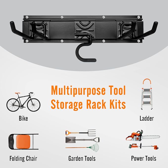 Garage Garden Tool Storage Rack Organizer Wall Mount, Yard Shovel Rack Holder - Image 5