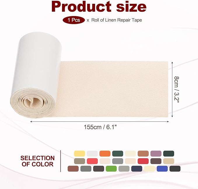PATIKIL Leather Patches Tape for Furniture, 3.2 x 61 Inch Self Adhesive Vinyl - Image 2
