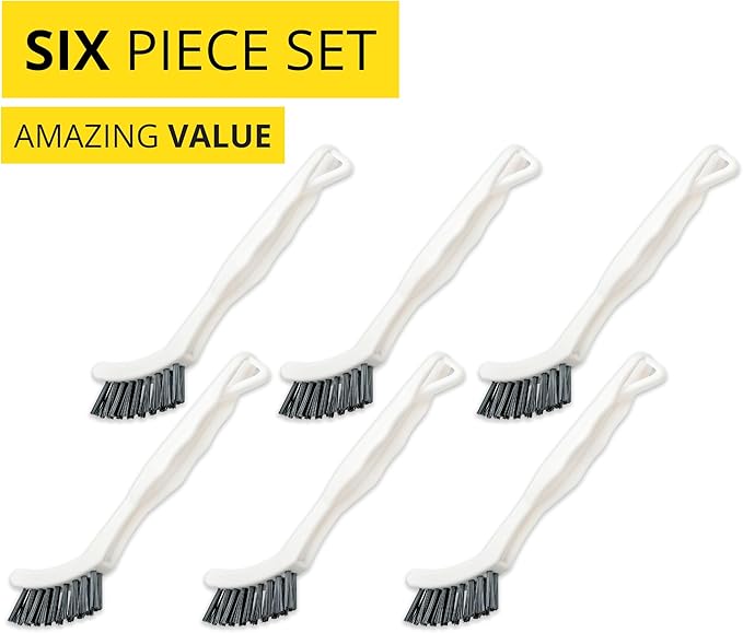 6-Pack Grout Cleaner Brush Scrub Set - Image 2