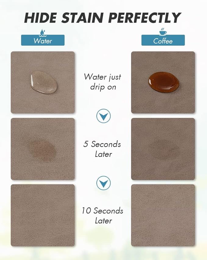AMOAMI Coffee Mat Hide Stain Rubber Backed Absorbent Dish Drying Mat - Image 2