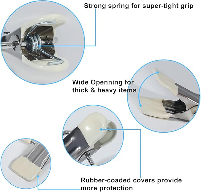 15/30Pcs Upgrade Double Head Clamp Dipped Clothespin - Image 3