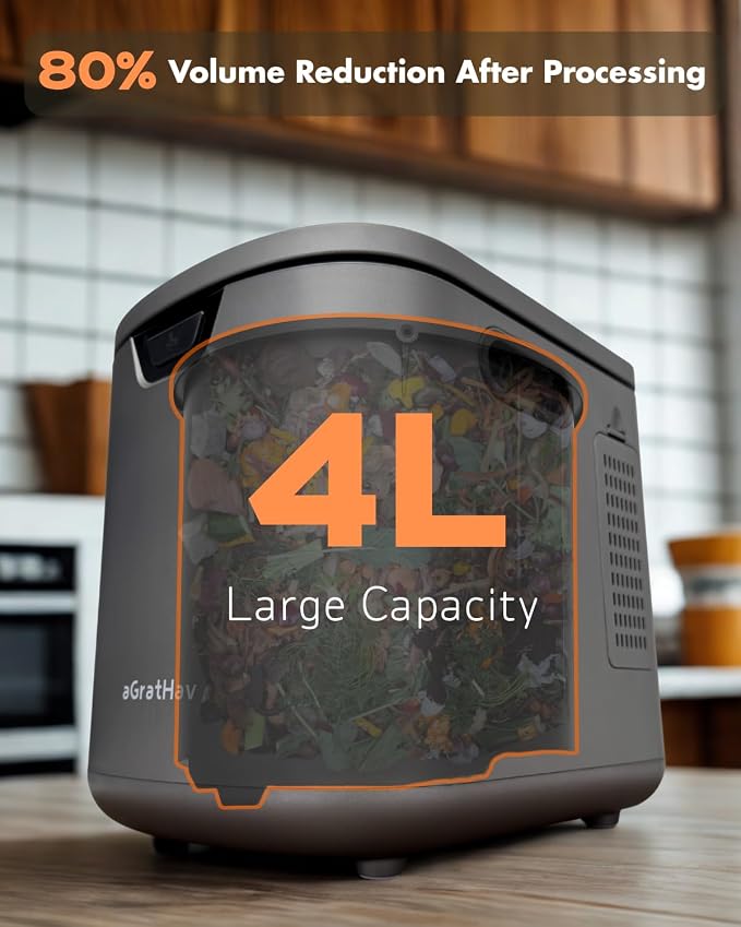 Electric Composter for Kitchen, Compost Bin - 4L Large Capacity - Image 2