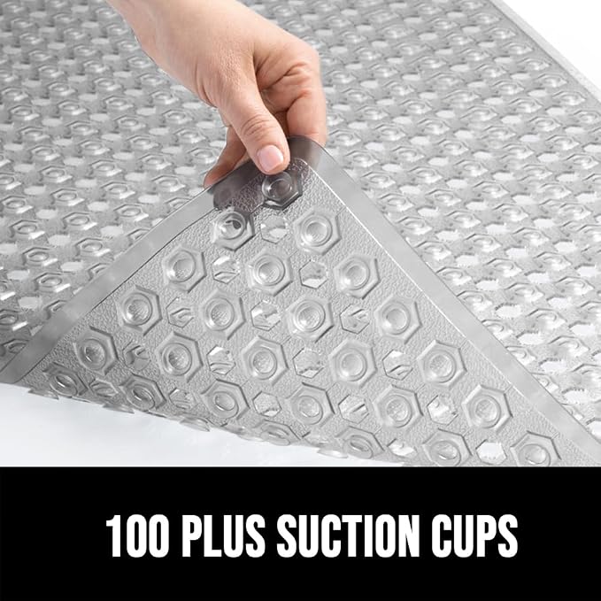 GORILLA GRIP Patented Square Shower Stall Mat, Small Bathtub Floor Mats - Image 7