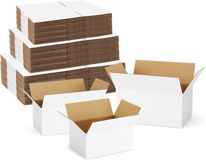 Assorted-Sizes-Shipping-Boxes-45-Pack: 8x6x4 & 9x6x4 & 10x7x5 by POEVER