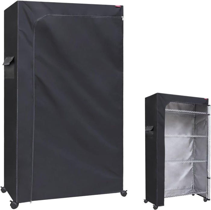 Shelf Dust Covers for Wire Shelving, Fits 48" W x 18" D x 72" H Rack
