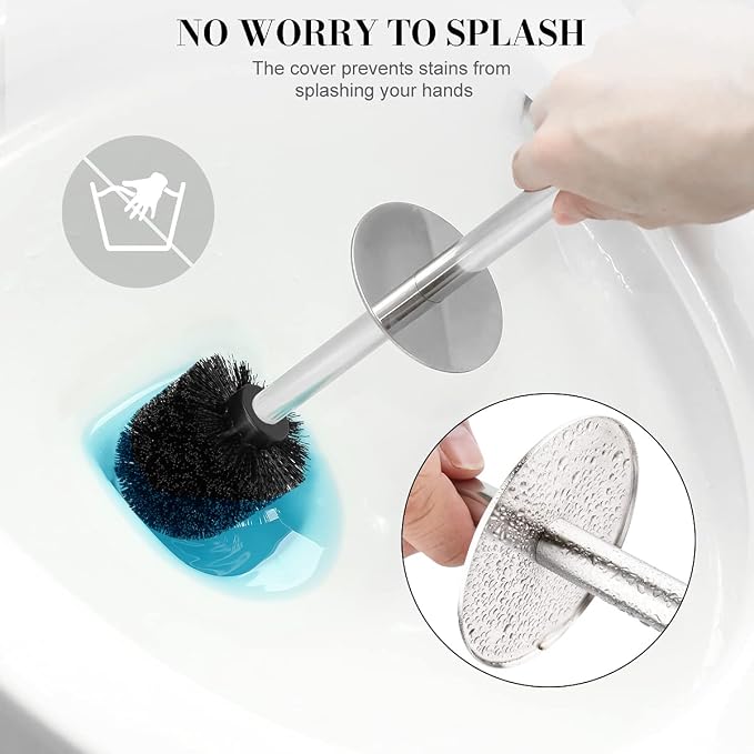 Toilet Brush and Holder, 2 Pack Toilet Brush - Image 3