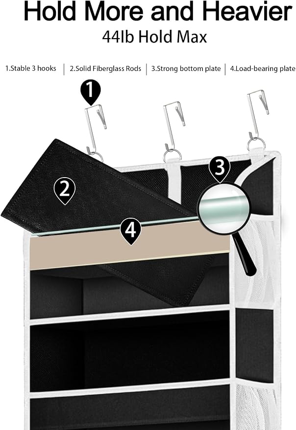 2 Pack Over The Door Storage Organizer - Image 3
