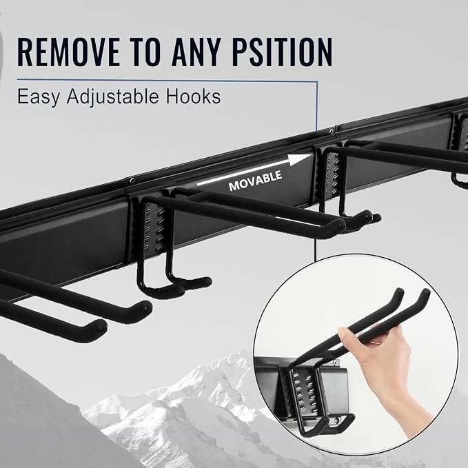 Wall Mount Tool Storage Rack, Heavy Duty Garage Storage Tool Organizer - Image 6