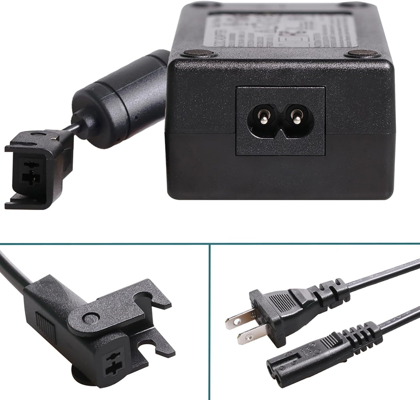 ttmagic Universal Recliner Power Supply, AC/DC Recliner Adapter 100-240V, 29V 2A Power Supply Transformer 2-Pin Connector, Replacement Power Cord for Lift Chair/Electric Sofa, Fits Lazy Boy, OKIN