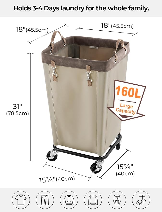StorageWorks 160L Laundry Basket - Image 2