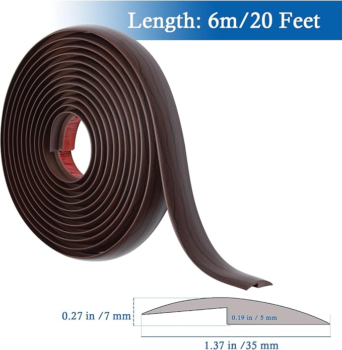 Floor Transition Strip Self Adhesive Carpet & Flooring Transitions Edging Trim - Image 2