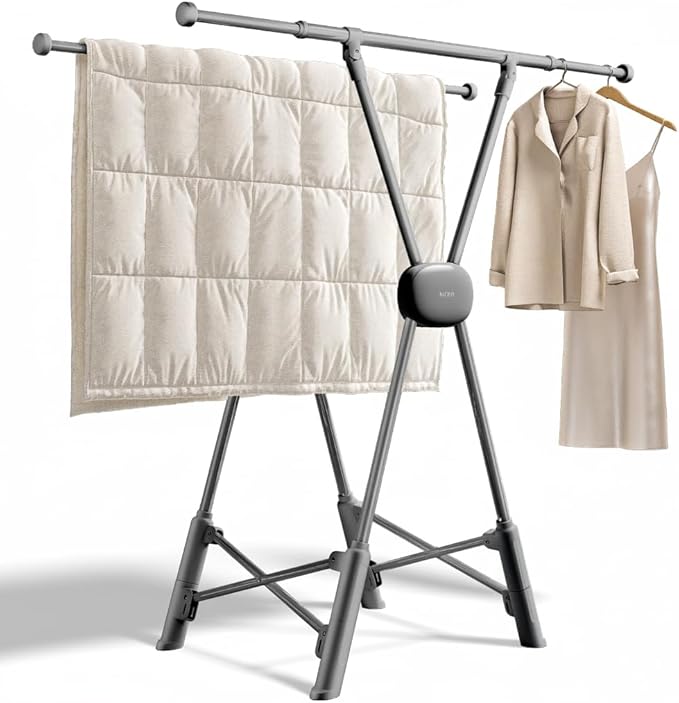 BIREN Clothes Drying Rack Heavy Duty Clothing Racks Extending Laundry Rack Two by BIREN