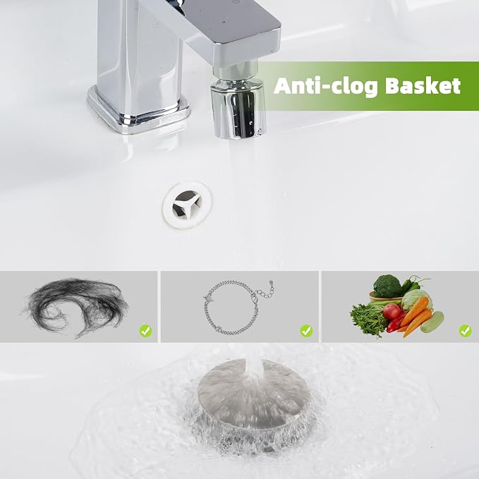 Universal Bathroom Sink Drain Strainer Hair Catcher Upgraded - Image 3