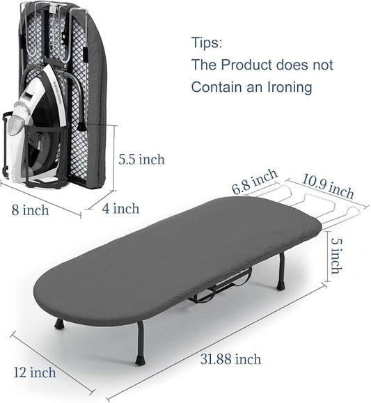 Tabletop Ironing Board with Iron Holder, RAINHOL Small Folding Ironing Board - Image 2