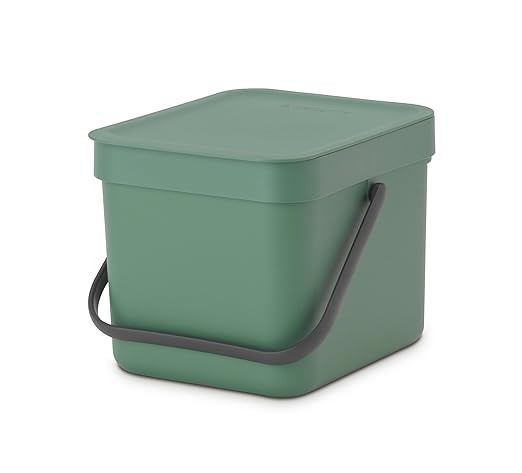 Brabantia Sort & Go Food Trash Can Small Countertop Kitchen Compost Caddy by BrabantiaUSA