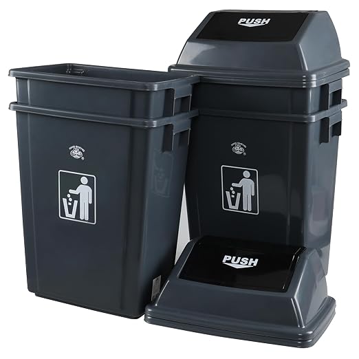 4-Pack Rectangular Waste Container by Hommp