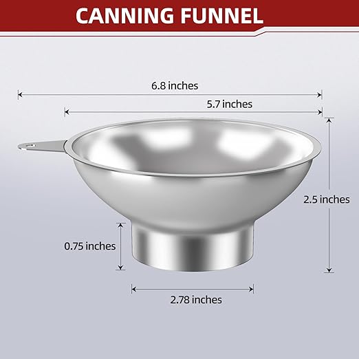 Canning Funnel with Strainer - Image 5