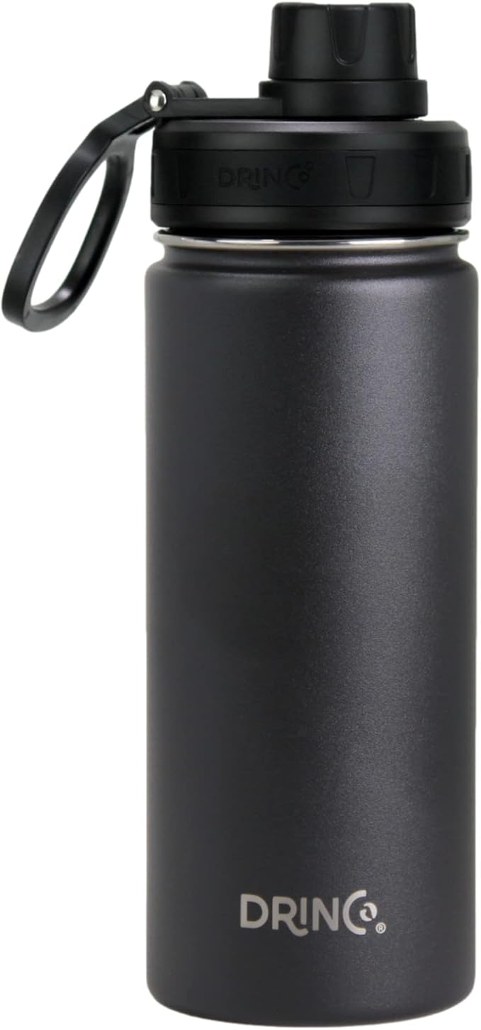 DRINCO Stainless Steel Water Bottle Spout Lid Vacuum Insulated Double Wall by Drinco